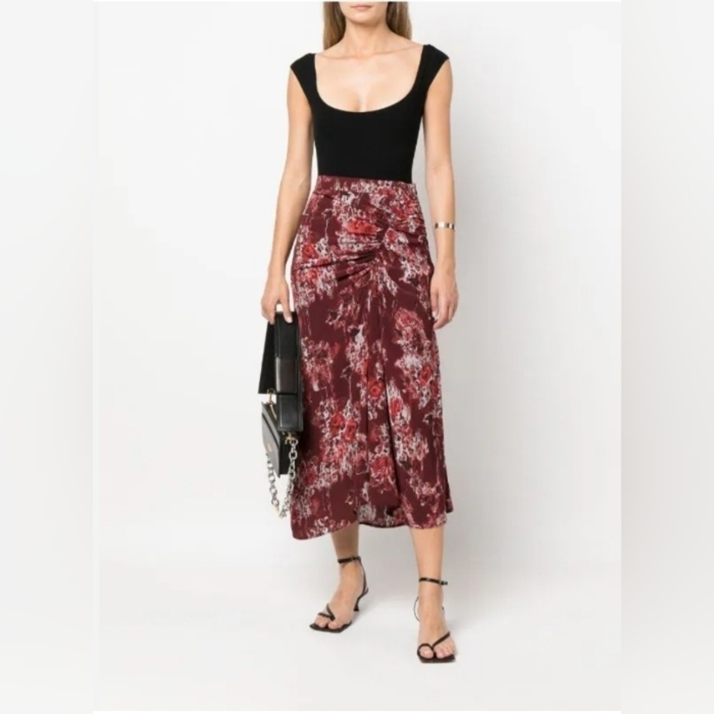 IRO Alise Abstract Maxi Skirt